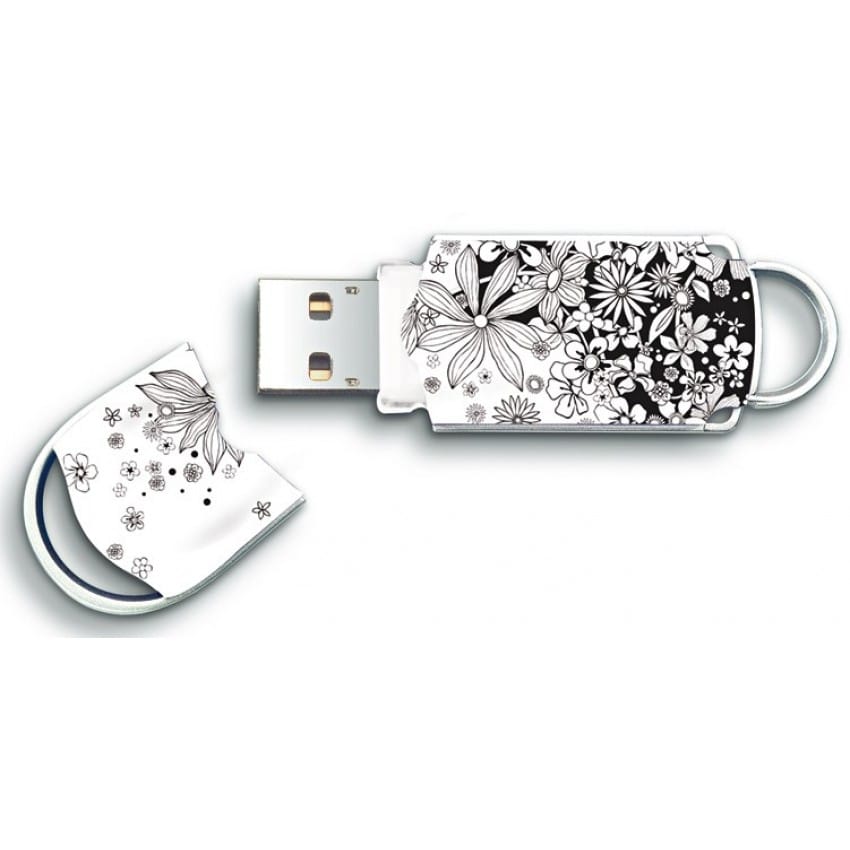 Clé USB 2.0 INTEGRAL Xpression "Flowers" - 8 GB