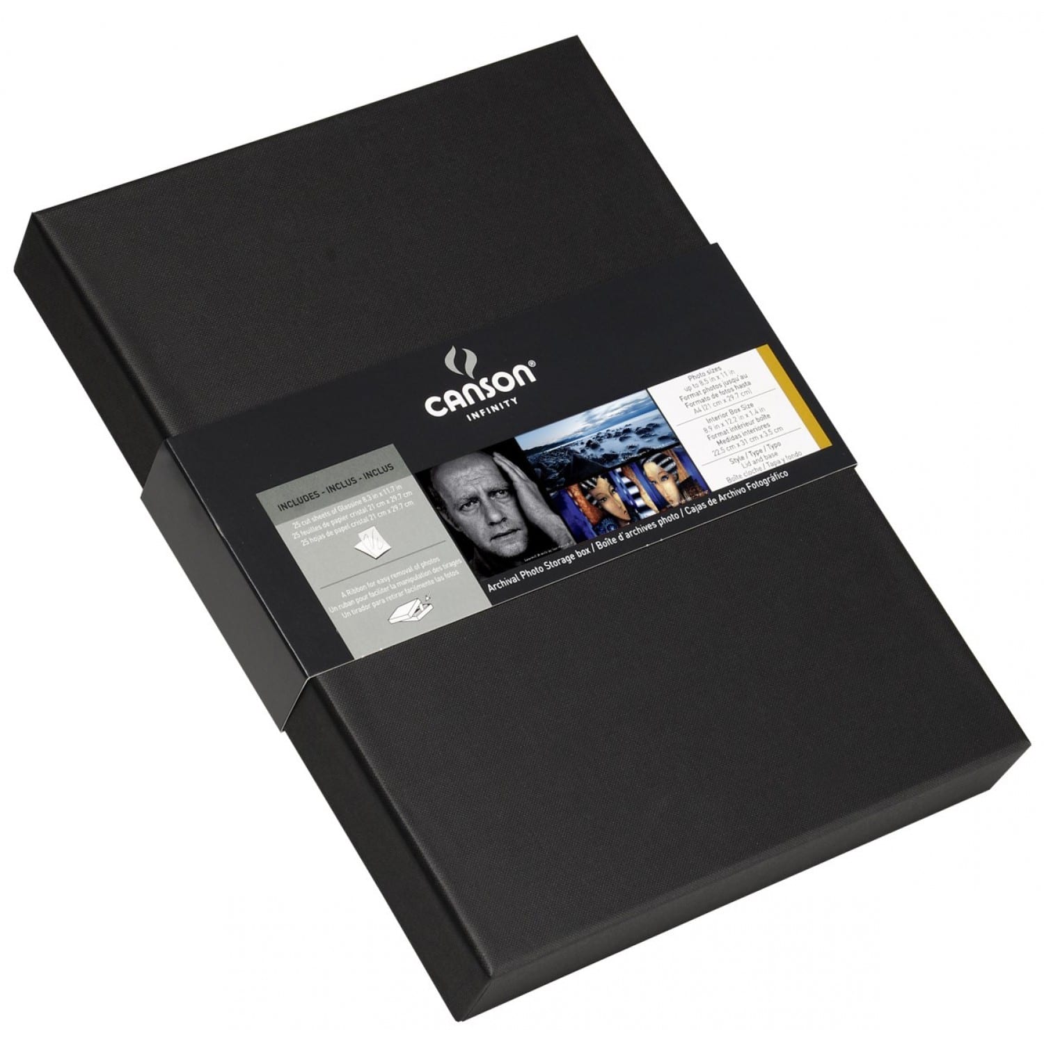 Boites d'archives CANSON Portfolio pour photos A4 (21x29,7cm