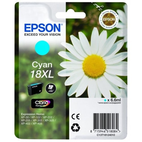 EPSON - Cartouche d'encre T181240 Pâquerette - Cyan XL