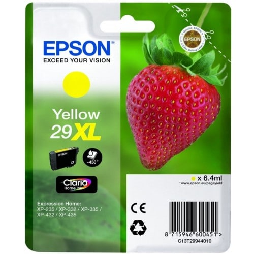 EPSON - Cartouche d'encre T299440 Fraise n°29 - Jaune XL