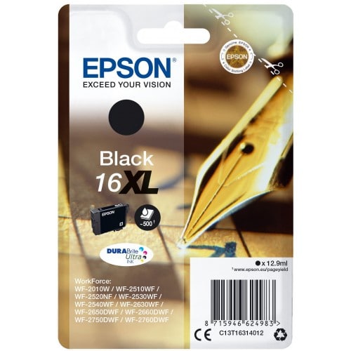 EPSON - Cartouche d'encre T163140 Stylo à plume - Noir XL