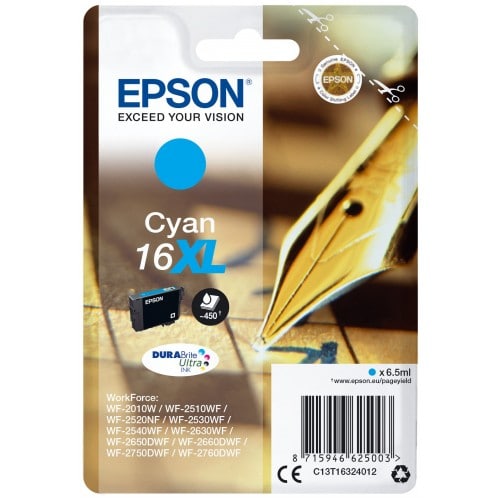 EPSON - Cartouche d'encre T163240 Stylo à plume - Cyan XL