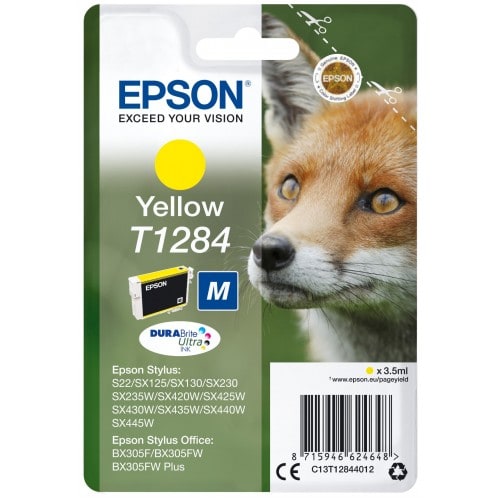 EPSON - Cartouche d'encre T128440 Renard - Jaune