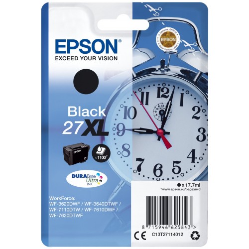 EPSON - Cartouche d'encre T271140 Réveil n°27 - Noir XL