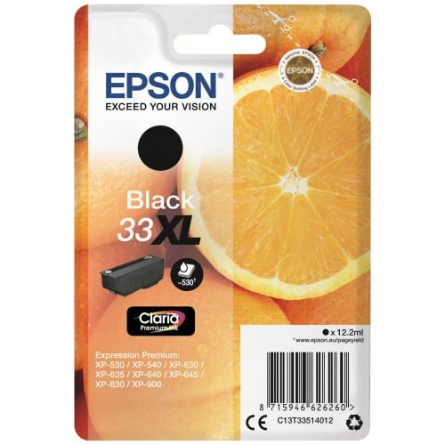 EPSON - Cartouche d'encre T335140 Oranges n°33 - Noir XL
