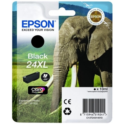 T243140 Eléphant n°24 - Noir XL