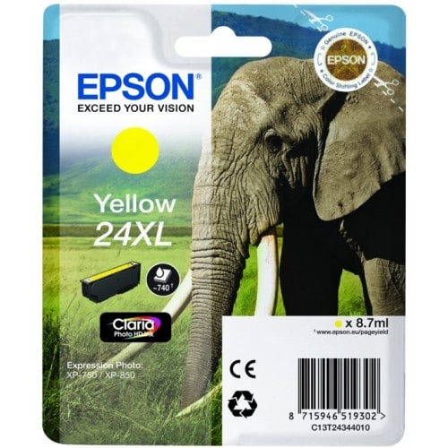 EPSON - Cartouche d'encre T243440 Eléphant n°24 - Jaune XL