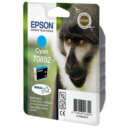 EPSON - Cartouche d'encre T089240 Singe - Cyan