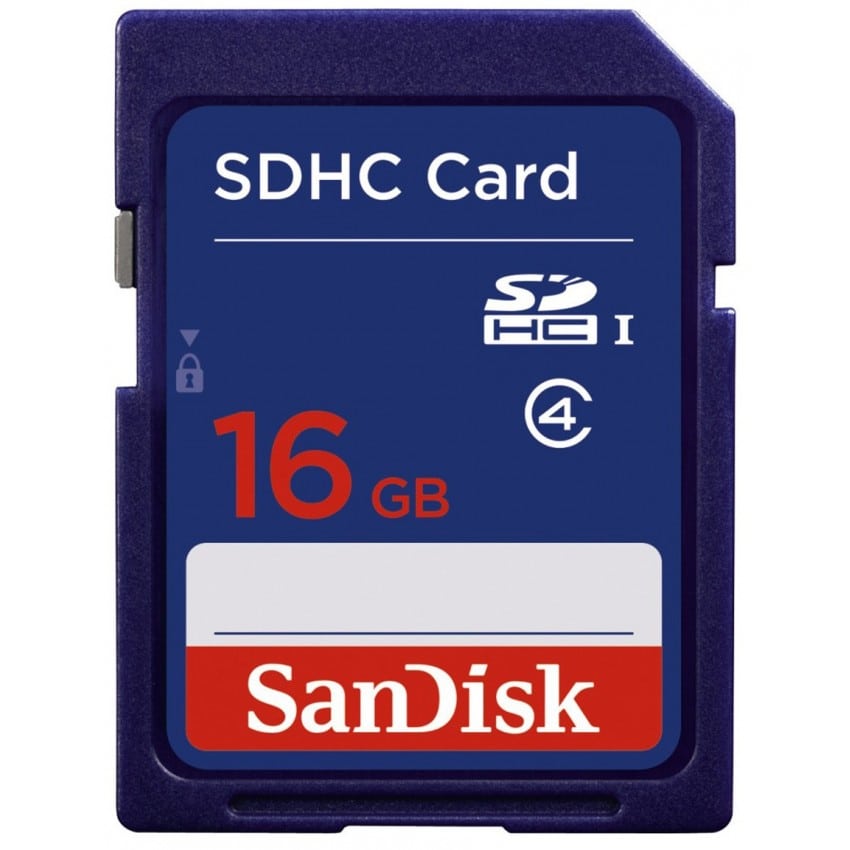 Carte mémoire SD SANDISK SDHC/XC Classe 4 16 GB