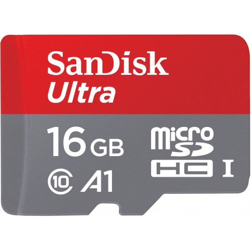 SANDISK - Carte mémoire SD micro micro SDHC Ultra UHS-I Classe 10 (98Mo/s   653x) 16 GB