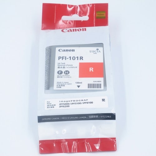 CANON - Cartouche d'encre traceur IPF5100/6100 - Rouge - 130ml - PFI-101R