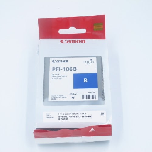 CANON - Cartouche d'encre traceur IPF5100/6100 - Bleu - 130ml - PFI-101B