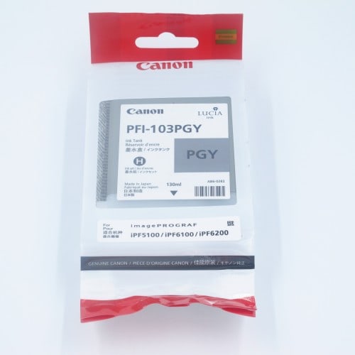 Cartouche d'encre traceur CANON IPF5100/6100 - Gris Photo - 130ml - PFI-103PGY