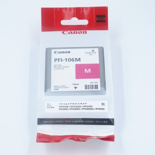 CANON - Cartouche d'encre traceur IPF6300/6350/6400/6450 - Magenta - 130ml - PFI-106M