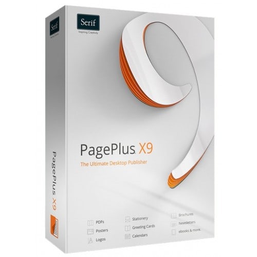 Logiciel TECHNOTAPE PagePlus X9 Publisher pour Windows (livré avec plus de 200 templates pour sublimation sur t-shirts, mugs, as