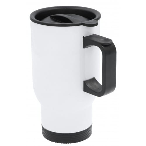 Mug inox isotherme de voyage blanc 400ml pour sublimation (1p)