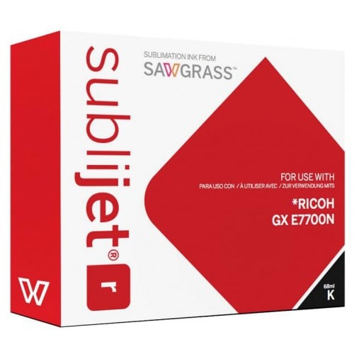 SAWGRASS - Encre sublimation Sublijet - Noire 68ml - pour RICOH Gxe 7700N