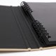 série STUDIO 35x32cm - spirales cachées 60 pages noires - Traditionnel  (Kraft)