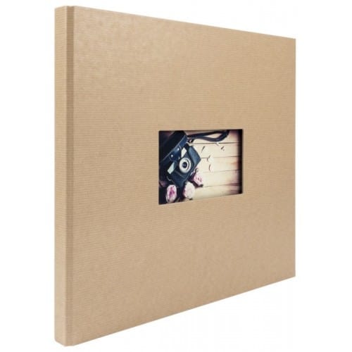 PANODIA - Album photo série STUDIO 35x32cm - spirales cachées 60 pages noires - Traditionnel  (Kraft)