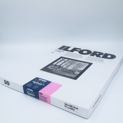 ILFORD - Papier argentique noir et blanc MG IV RC DE LUXE Brillant 1M (1770526) - 50 Feuilles 190 g/m2 24,0x30,5 cm