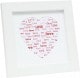 S45SK LOVE (bois) avec passe partout blanc forme coeur