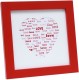 S45SK LOVE (bois) avec passe partout blanc forme coeur