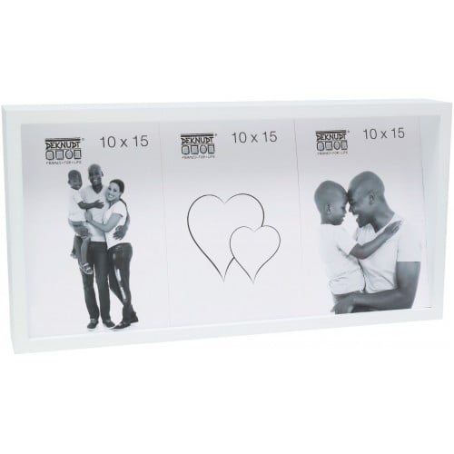 S68QK P3V bloc (bois) dos incliné pour 3 photos 10x15cm ou 1 photo 15x30cm