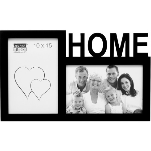 DEKNUDT - Cadre photo multivues S68NK P2A HOME (bois) pour 2 photos 10x15cm