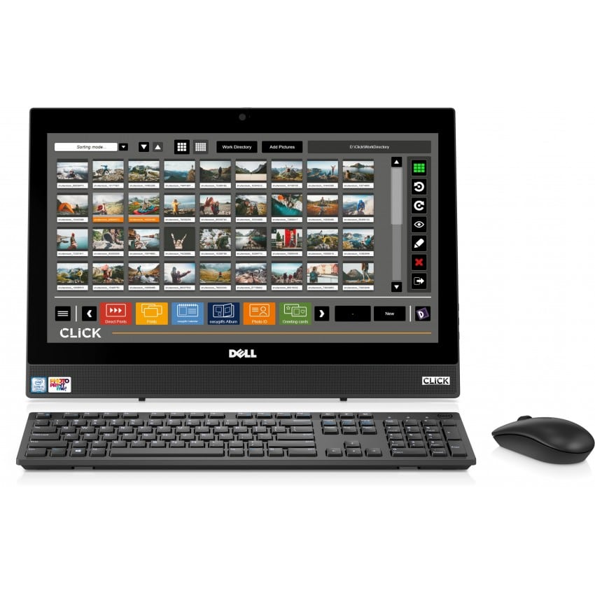 PRO CLICK 120 - ordinateur tout en 1, clavier, sauris, logiciels labo pro, logiciel PhotoPrintMe