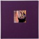 série BELLA VISTA Traditionnel en Lin - 30x31cm 60 pages blanches - Couverture personnalisable (Aubergine)