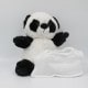 Peluche TECHNOTAPE "Panda" + T-shirt blanc 100% polyester - Certifiée conforme aux normes de sécurité européenne - Hauteur 21cm
