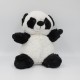 Peluche TECHNOTAPE "Panda" + T-shirt blanc 100% polyester - Certifiée conforme aux normes de sécurité européenne - Hauteur 21cm