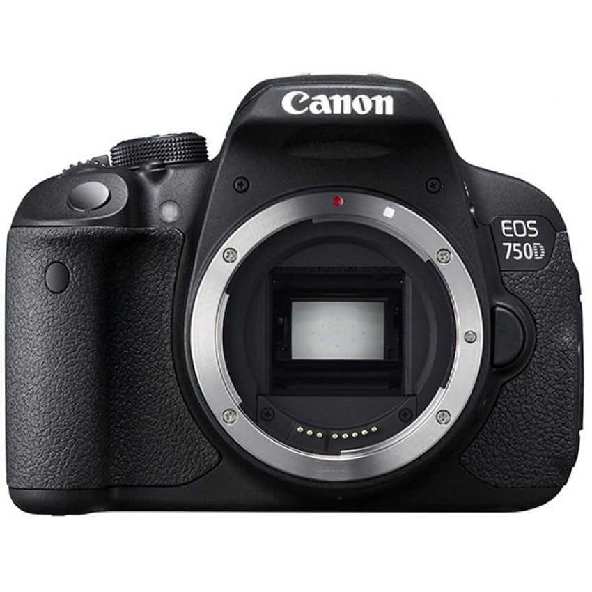 Appareil reflex numérique CANON EOS 750D boitier nu - 24,2Mpx - rafale 5 img./s - écran tactile 7,7cm orientable - vidéo Full HD