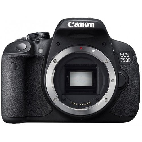 CANON - Appareil reflex numérique EOS 750D boitier nu - 24,2Mpx - rafale 5 img./s - écran tactile 7,7cm orientable - vidéo Full HD