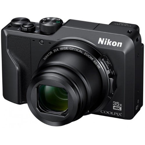 NIKON - Appareil compact numérique Coolpix A1000 noir - 16,8Mpx - zoom 35x (24-840mm) - écran 7,5cm tactile pivotable