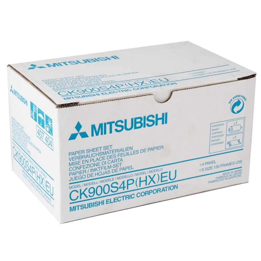 Papier thermique identité MITSUBISHI CK900S4P(HX)EU pour DIS 900  - Carton de 130 tirages