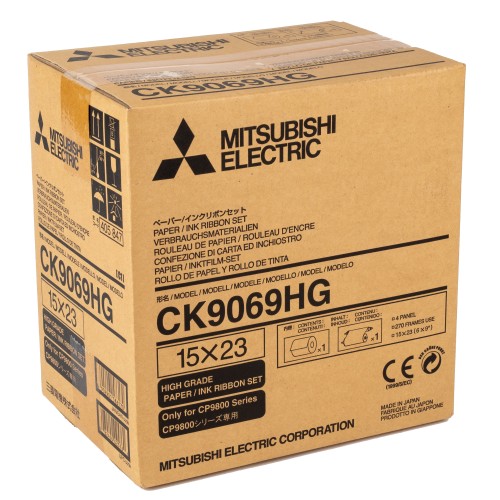 MITSUBISHI - Consommable thermique CK9069HG Haute Qualité pour CP9800DW - 270 tirages 15x23cm