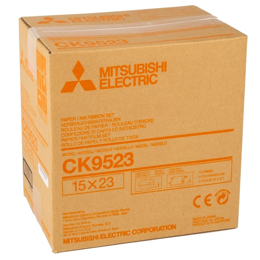 Consommable thermique MITSUBISHI pour CP-9550DW-S / CP-9800DW-S / CP9820DW-S - 15x23cm - 270 tirages