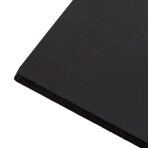 Filmolux Komatex panneau PVC 1 face adhésive noir 5mm 30x30cm