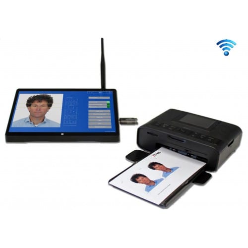 ID-Kit : imprimante CANON + console avec écran 9,1" tactile + carte SD FlashAir + logiciel biométrique automatique