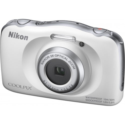 NIKON - Appareil compact numérique Coolpix W150 (blanc) 13,2Mpx - zoom 3x (30-90mm) - écran 6,9cm - étanche 10m