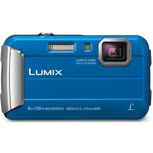 PANASONIC - Appareil compact numérique DMC-FT30 (bleu) 16,1Mpx - zoom 4x - étanche 8m - écran 6,75cm - Vidéo HD