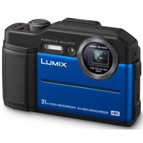 PANASONIC - Appareil compact numérique DC-FT7 (bleu) 20,4Mpx - zoom 4,6x - étanche 31m - écran 7,5cm - Photo/Vidéo 4K - Wifi