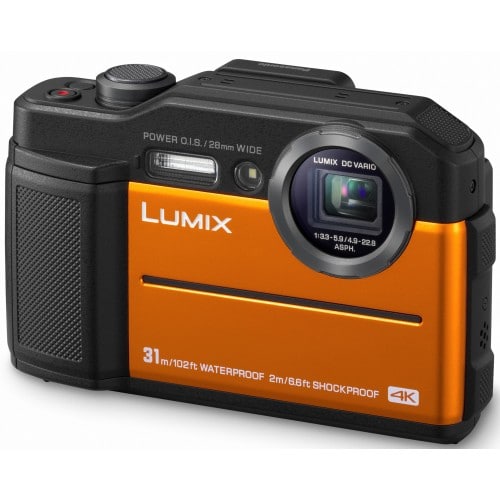 PANASONIC - Appareil compact numérique DC-FT7 (orange) 20,4Mpx - zoom 4,6x - étanche 31m - écran 7,5cm - Photo/Vidéo 4K - Wifi