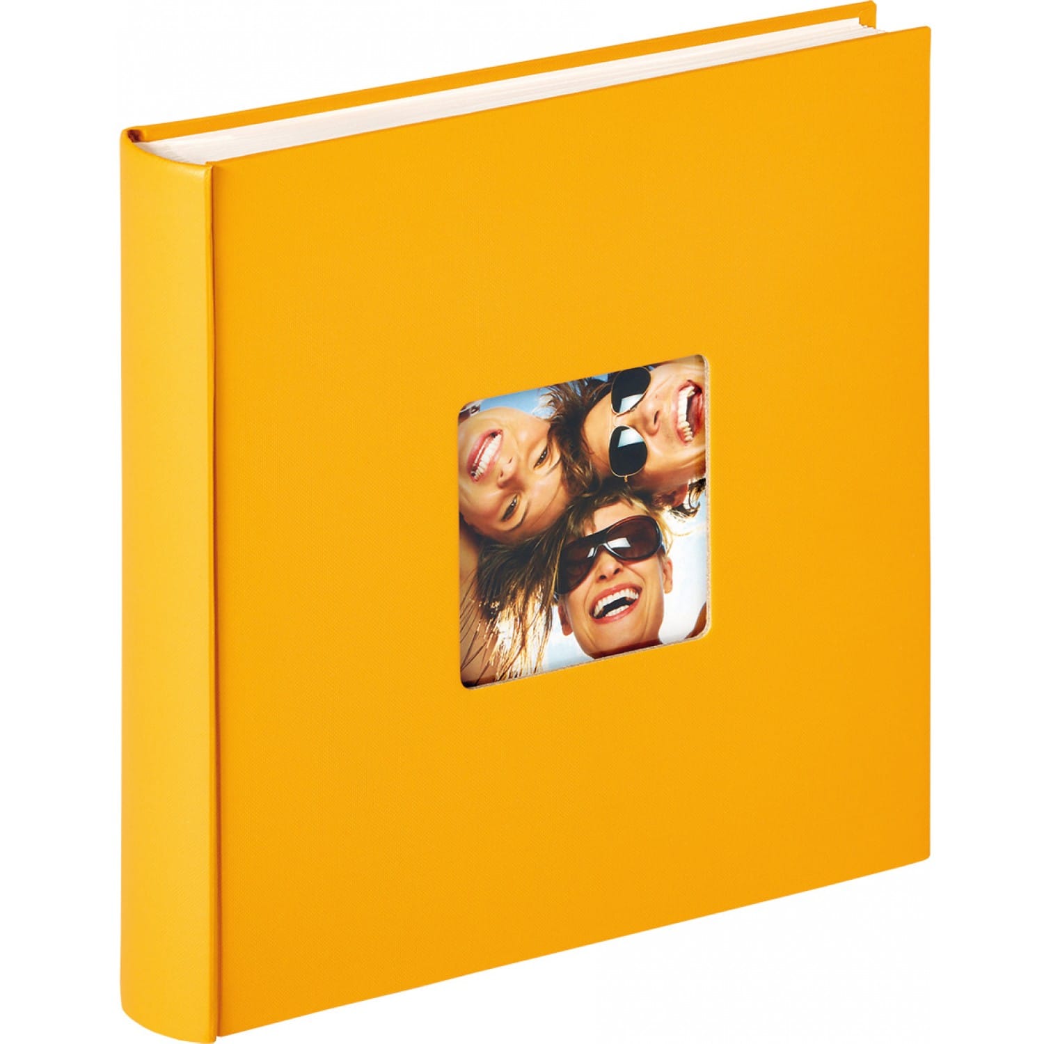 WALTHER DESIGN – Album photo pochettes avec mémo FUN – 100 pages blanches –  200 photos – Couverture 22x24cm + fenêtre