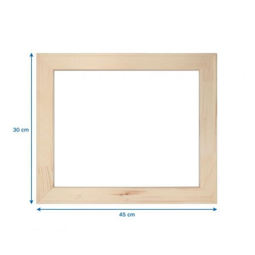 Châssis bois monté section 18x45mm format 30x45cm