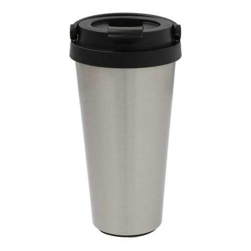 Mug isotherme de voyage conique 450ml (15oz) Argent  - Diamètre min : 61mm / max : 91mm