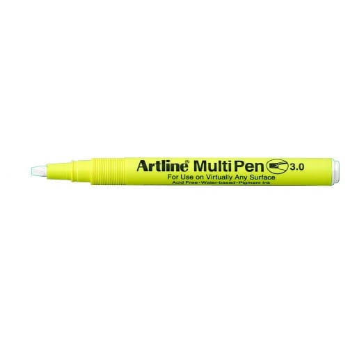 Carpentras Artline Marqueur semi permanent EMP-3 blanc 3mm *