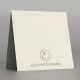 papier blanc satiné 350g  - Impression Dorure Argent - Recto/Verso