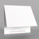 papier blanc 350g satiné  - Impression avec Dorure Or - Recto/Verso